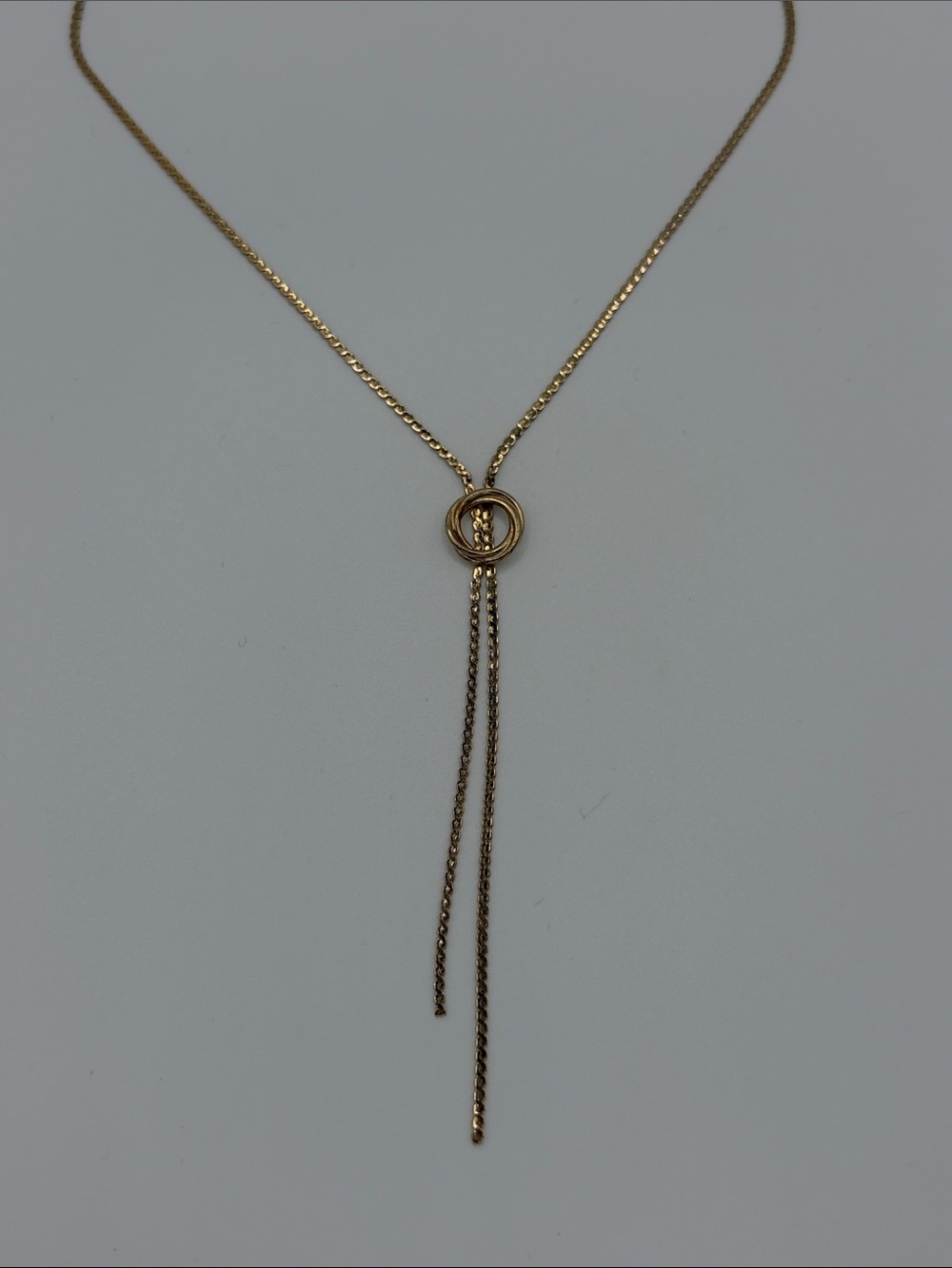 1/20th 12k Gold filled Drop Lariat Necklace